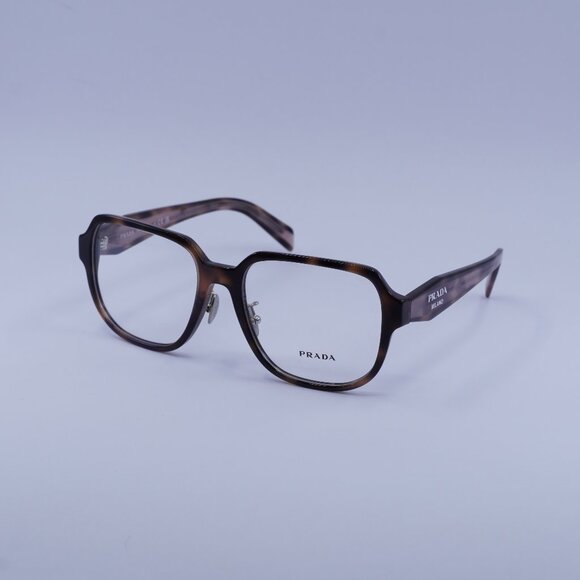 Prada PRB07VD 23A1O1 Eyeglasses Mauve Havana 56mm Square Frame - Picture 1 of 11